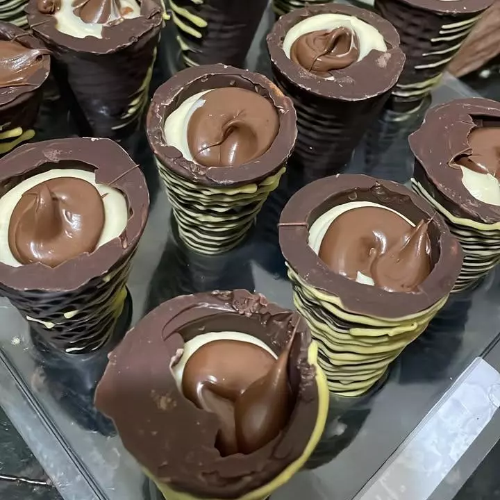 Cone trufado ninho c Nutella