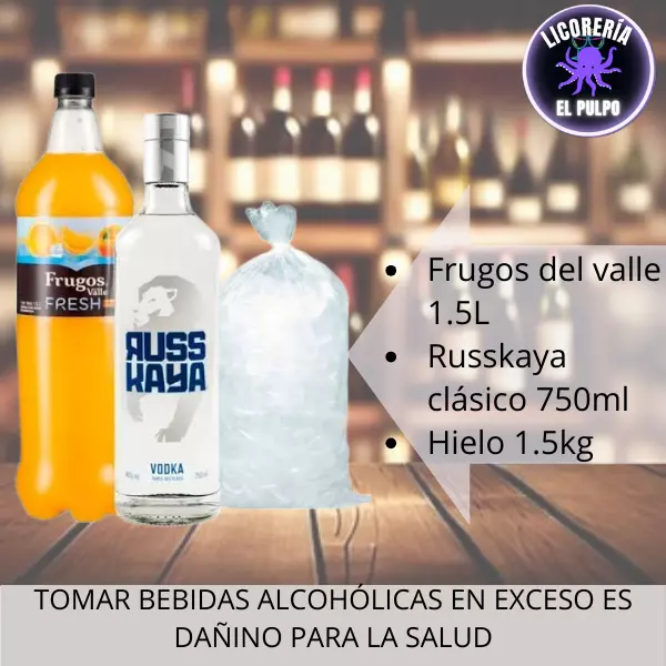 Russ Kaya+ frugo+ hielo