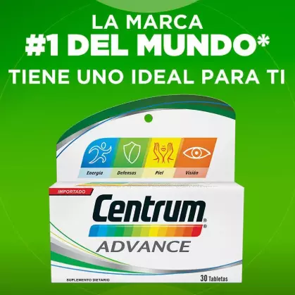 CENTRUM ADVANCE 30 TABLETAS