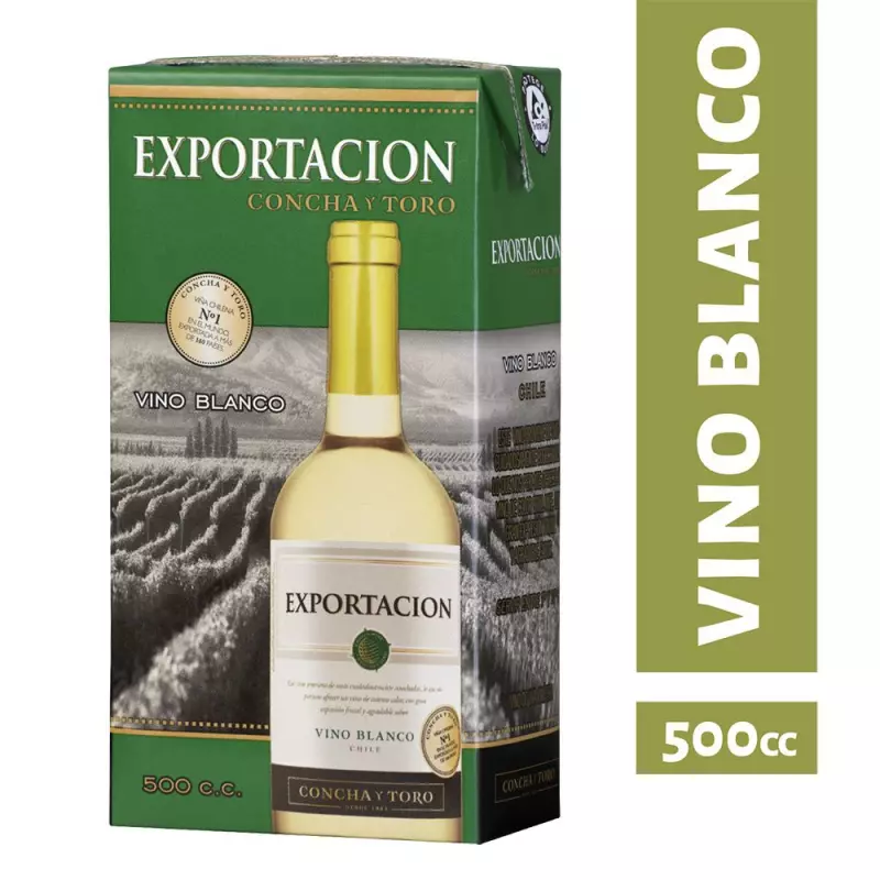 Vino Blanco Exportacion 500cc