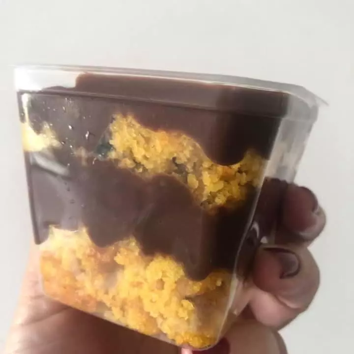 Cenoura com creme de chocolate