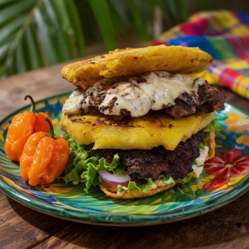 Caribean Burguer smash