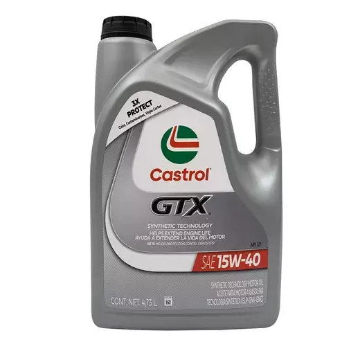 Castrol GTX SAE 15w-40 de 4,73 L.