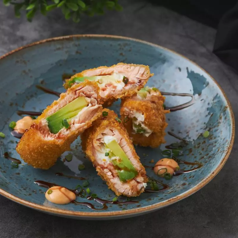 Salmón crispy