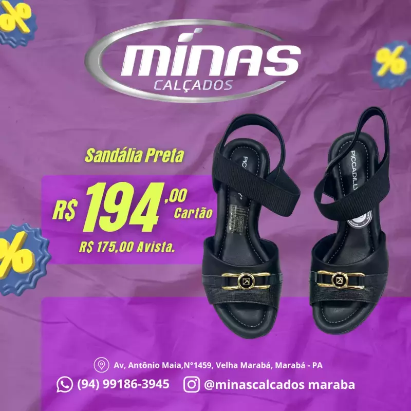 Sandália Preta RF:566056