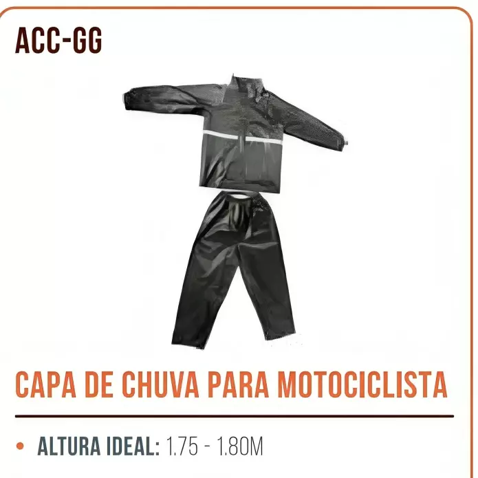 CAPA DE CHUVA P/ MOTOCICLISTA ACC-GG
