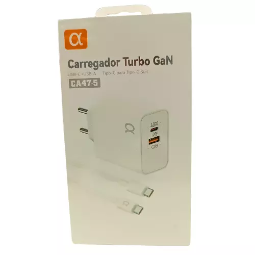 CARREGADOR TURBO 40W USB-C/TC CA47-5