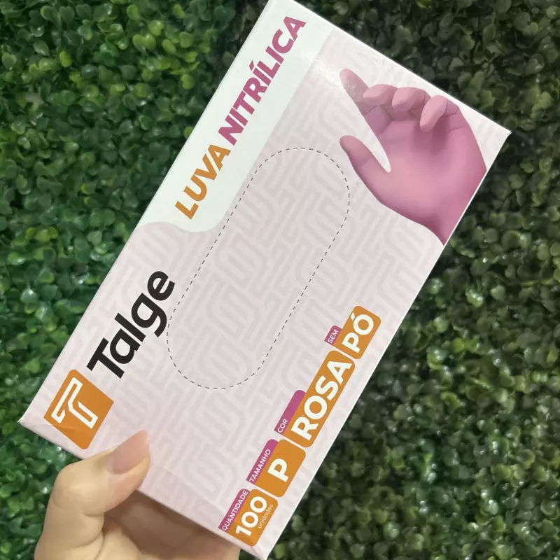 Luva Nítrica  Rosa P C/100sem po