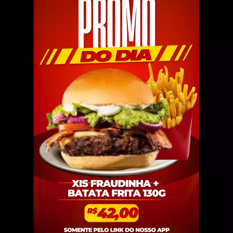 XIS FRAUDINHA + BATATA FRITA 130G