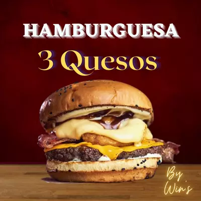Hamburguesa 3 Quesos