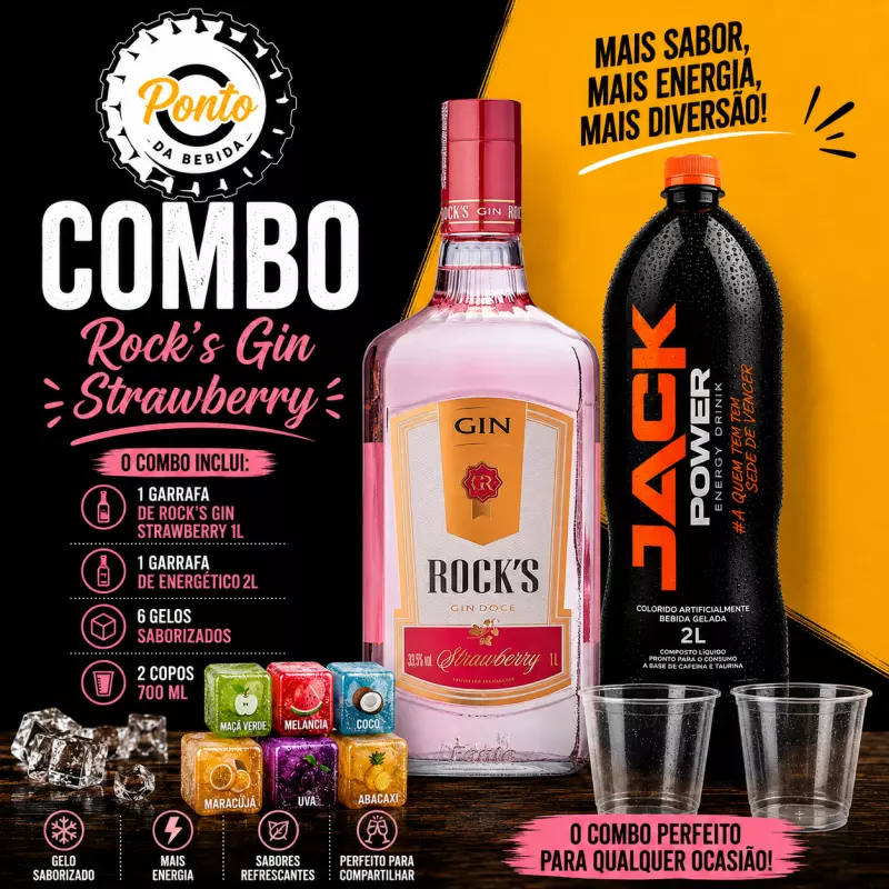 Combo - Gin Rocks Strawberry