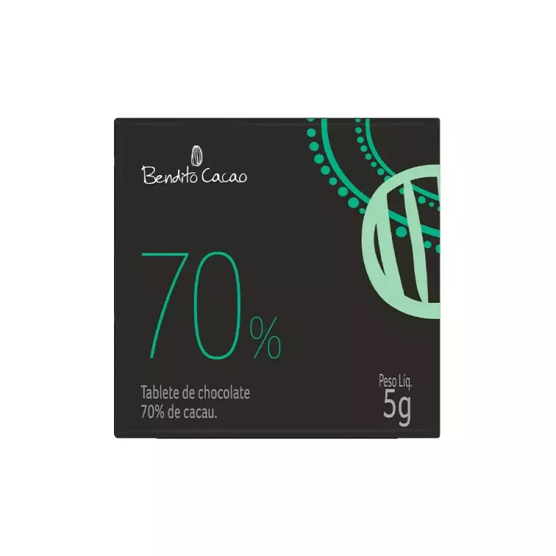 Tablete Bendito Cacao 70% Cacau 5g
