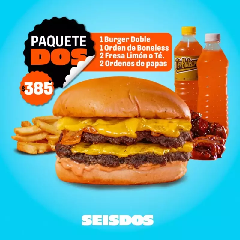 Pack 2: Doble, 1 Boneless, 2 Beb