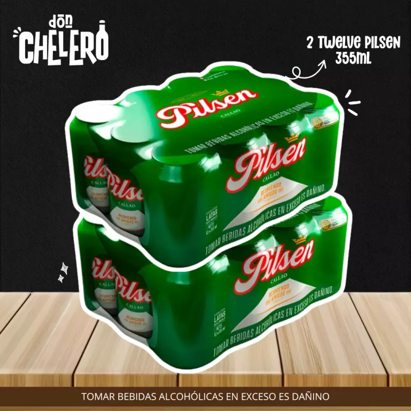 2 TWELVE PILSEN LATA X 355 ML.