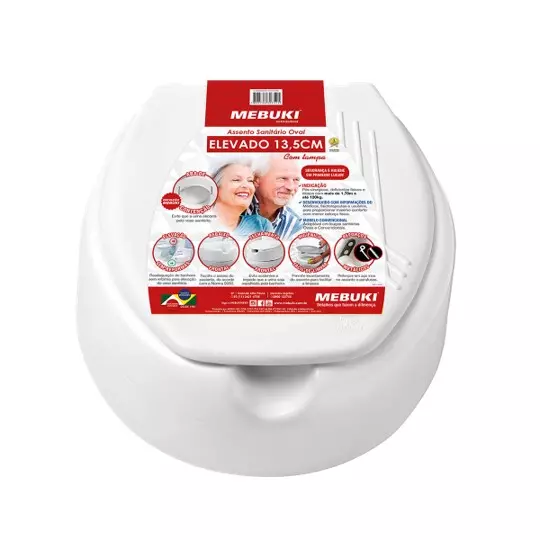 Assento Higiênico Elevado 13,5cm