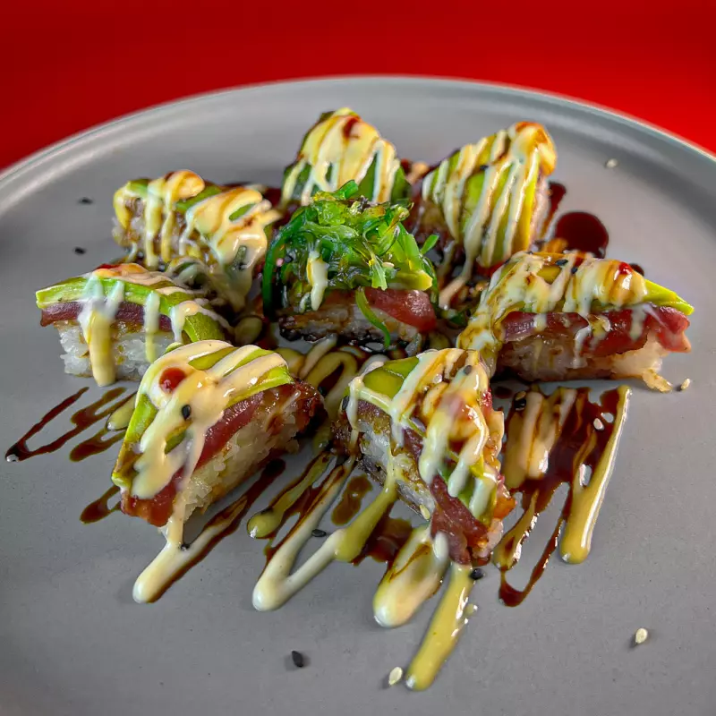 Sushi pizza