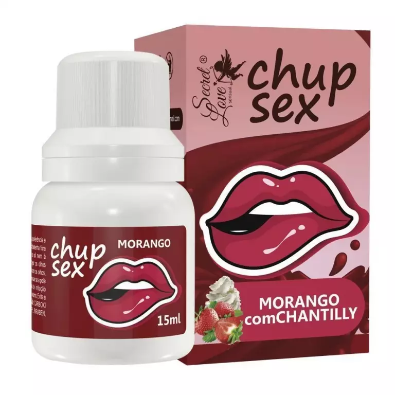 Chup Sex Morango com Chantilly –15ml