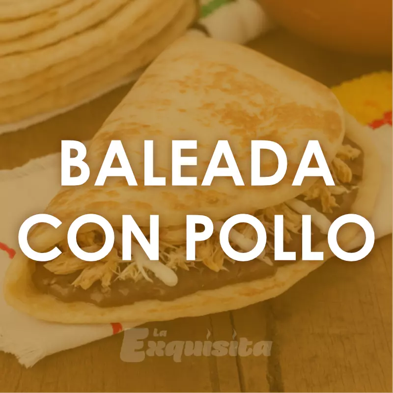 Baleada con pollo