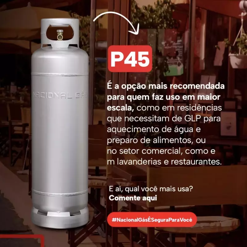 GÁS P45 - PIX/DINHEIRO