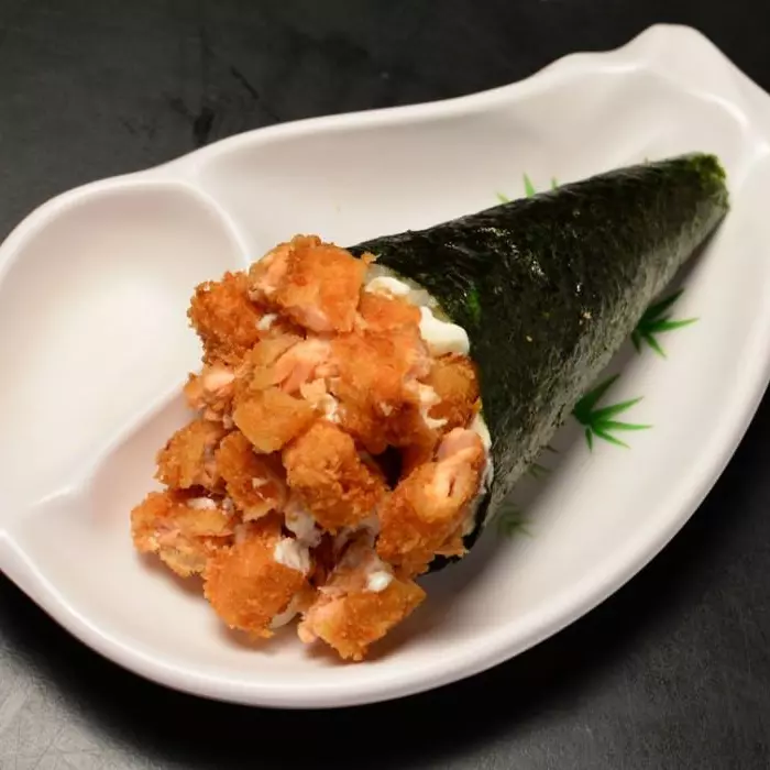 Temaki Salmão Cubos Empanados