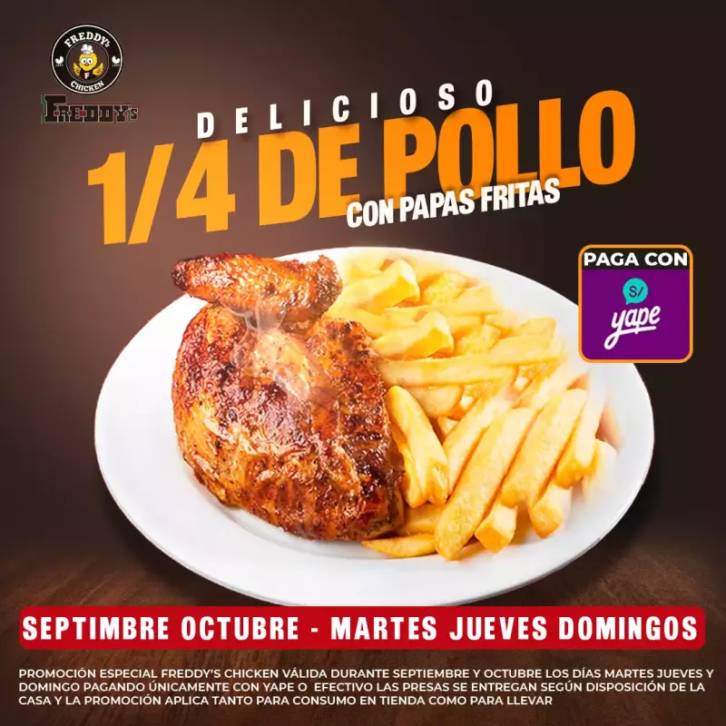 1/4 DE POLLO OFERTA