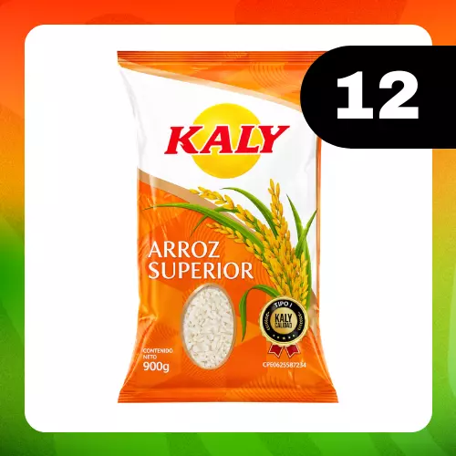 Medio Bulto Kaly Arroz Sup 900g