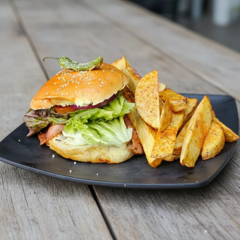 BURGER BUFFALO O MANGO HABANERO