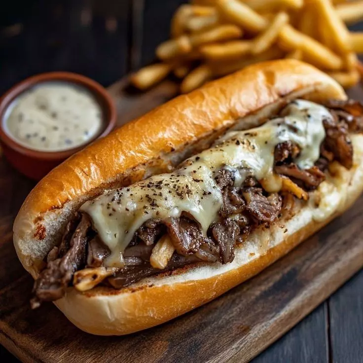 Sanduiche carne e queijo