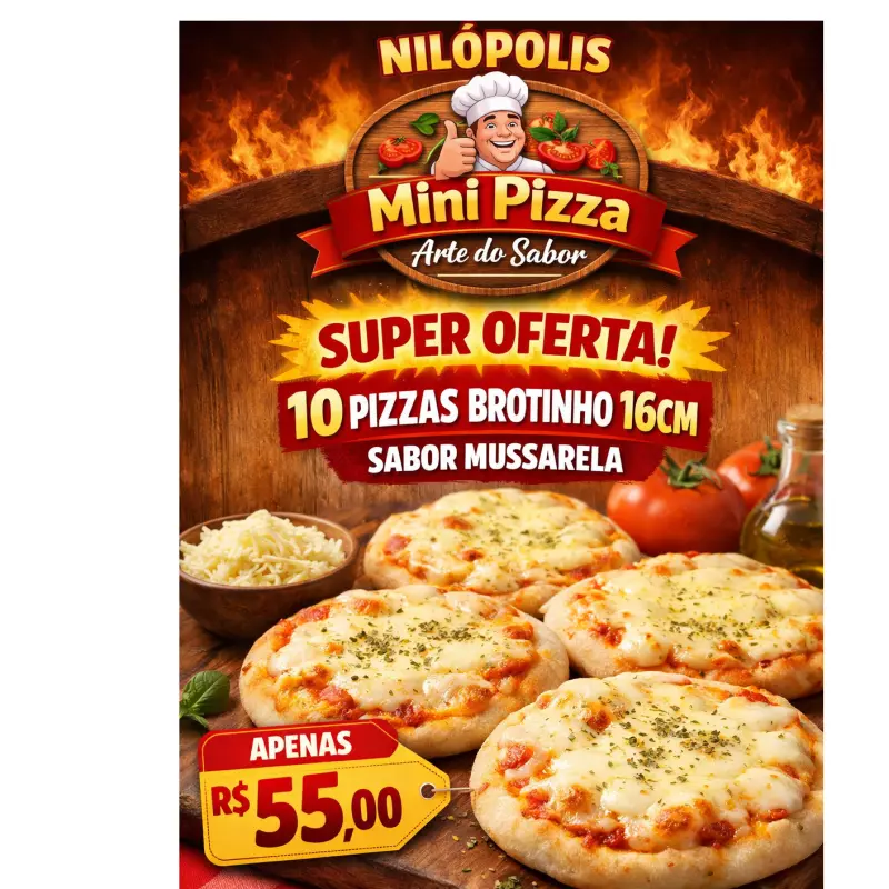 10 BROTINHO MUSSARELA 16 CM