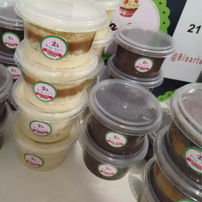 Bolo de pote sabores