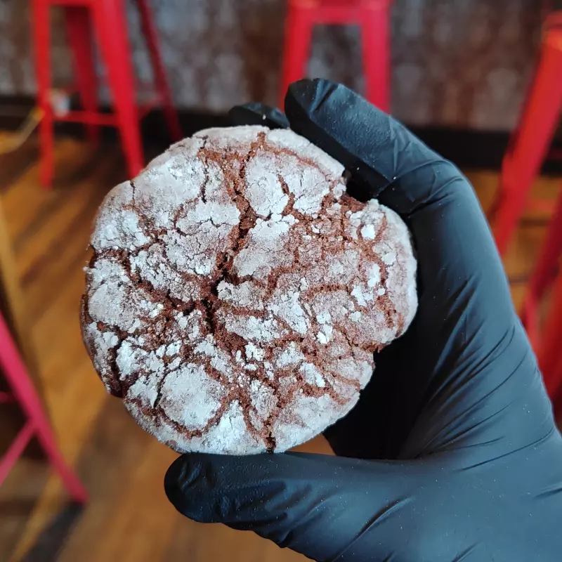 Galletas crinkle veganas