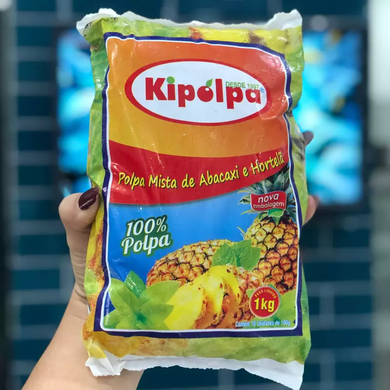 Polpa de Abacaxi C/Hortelã 1KG