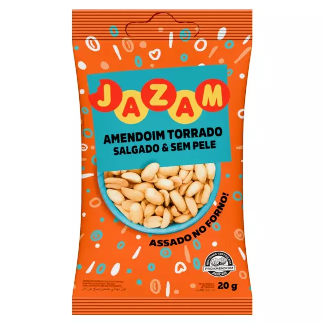 AMENDOIM SALGADO SEM PELE (20g)