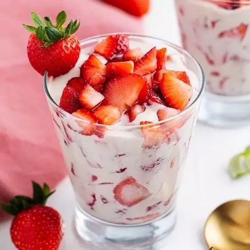 Fresas con crema