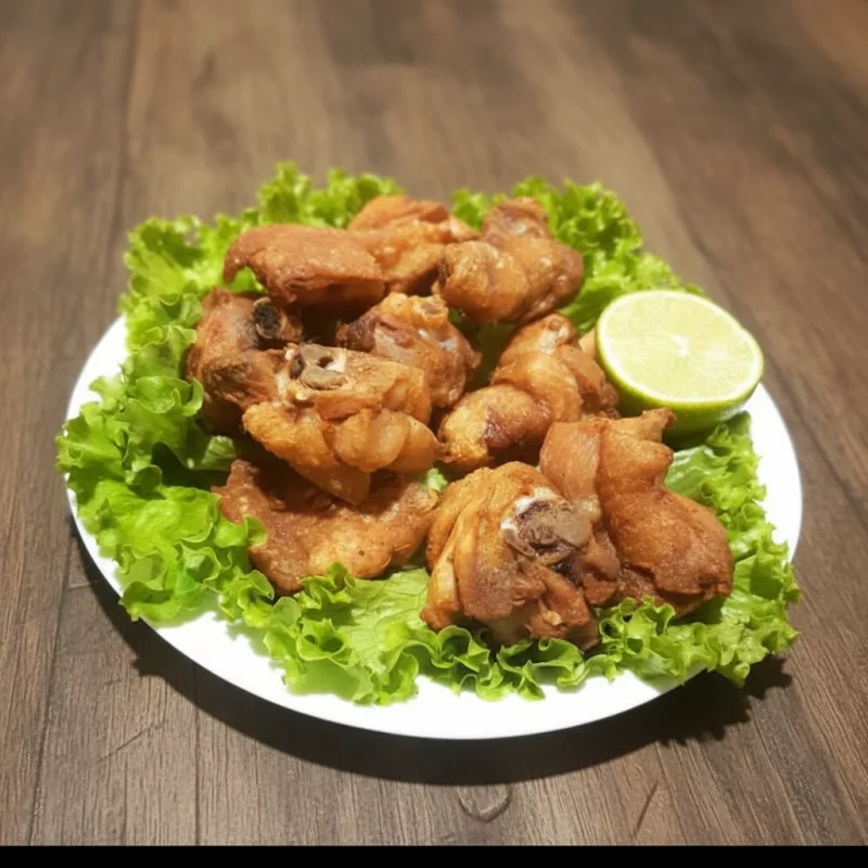 porção de frango á passarinho