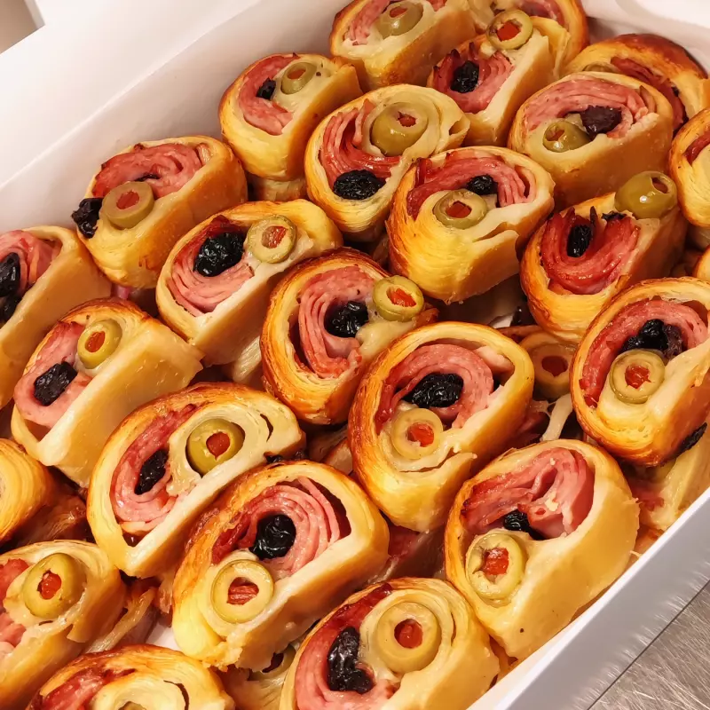 Mini Rolls pan de jamón de hojaldre
