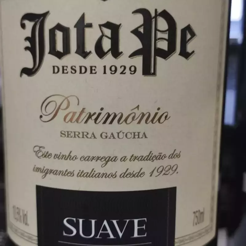 vinho tinto suave jota pe 750ml