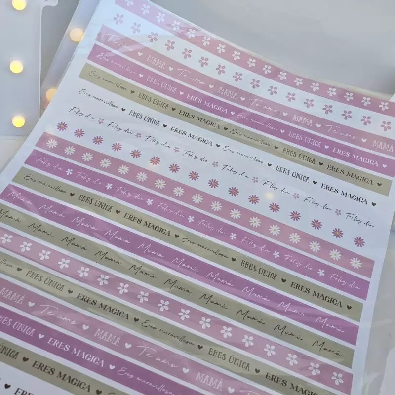 Hoja pretroquelada rayas madre