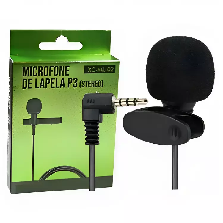 MICROFONE DE LAPELA P3 X-CELL XCML02
