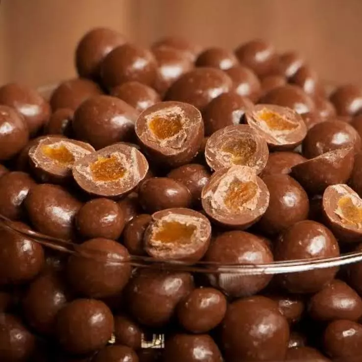 Damasco com chocolate