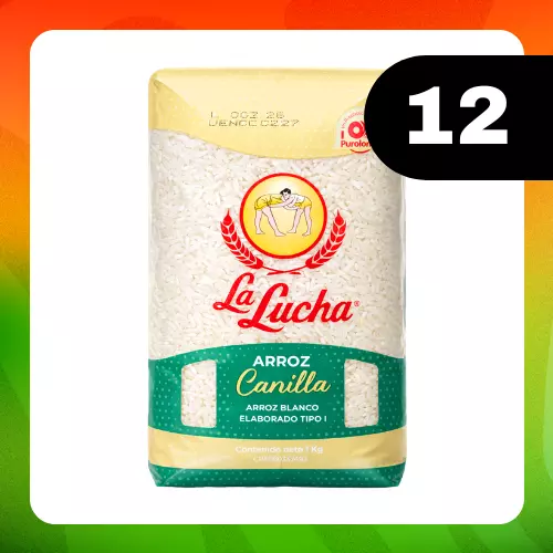 Medio Bulto La Lucha Arroz 1kg