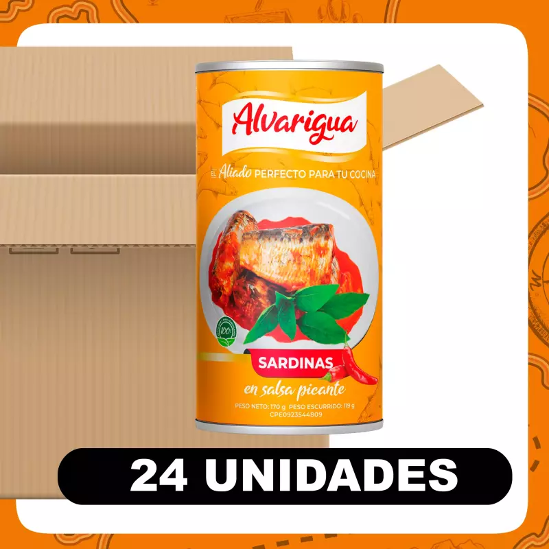 Bulto Alvarigua Sardina Picante 170g