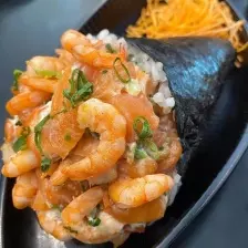 Temaki camarão ao azeite natural