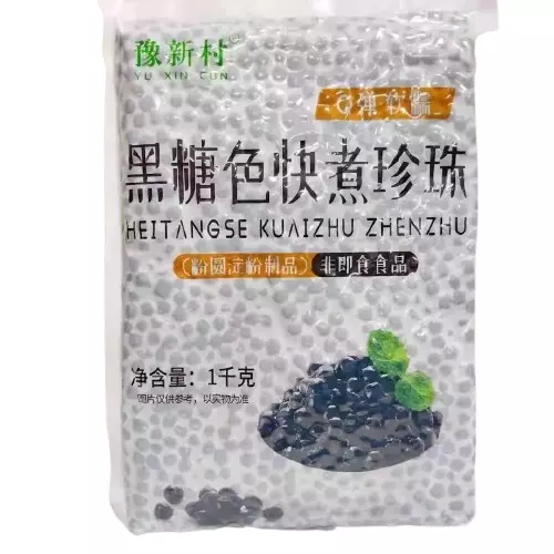 Perlas de tapioca negra