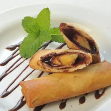 Harumaki Banana Com Chocolate(2 uni)