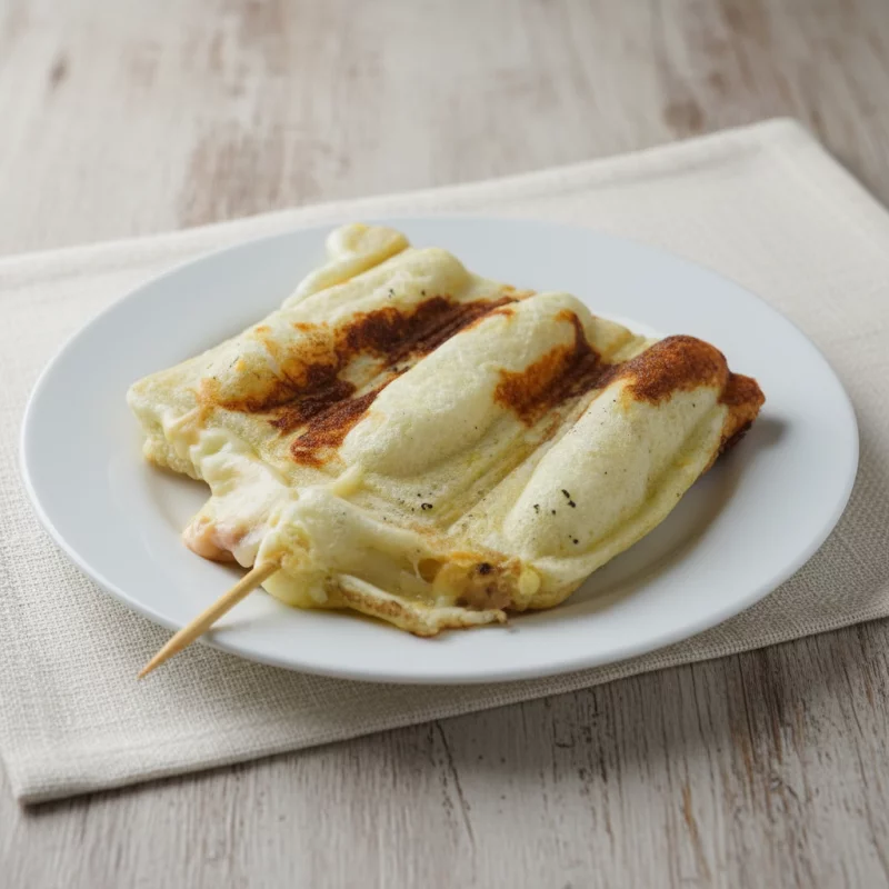 Crepe de calabresa com mussarela