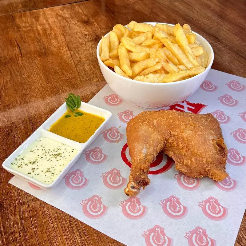 1/4 de pollo baby chicken broster