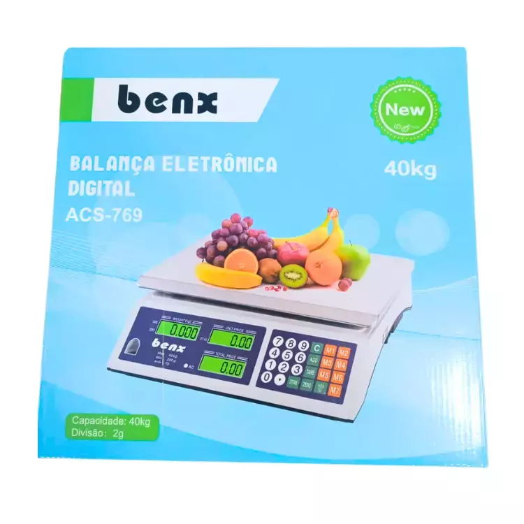 BALANÇA BENX DIGITAL 40KG ACS-769