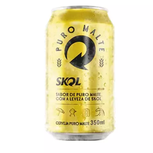 Cerveja Skol Puro Malte 350ml