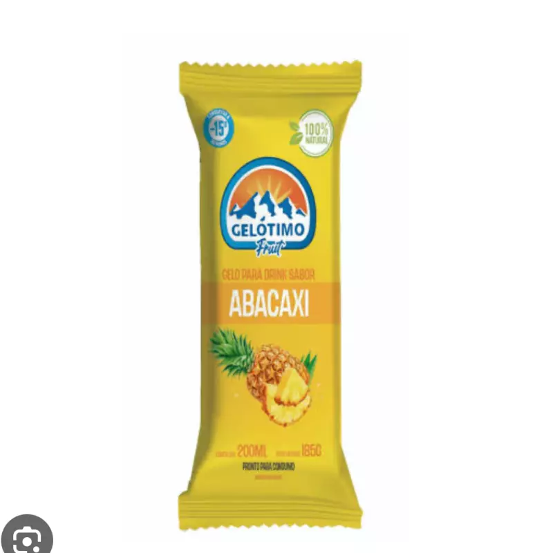 Gelo para drink sabor abacaxi 200g